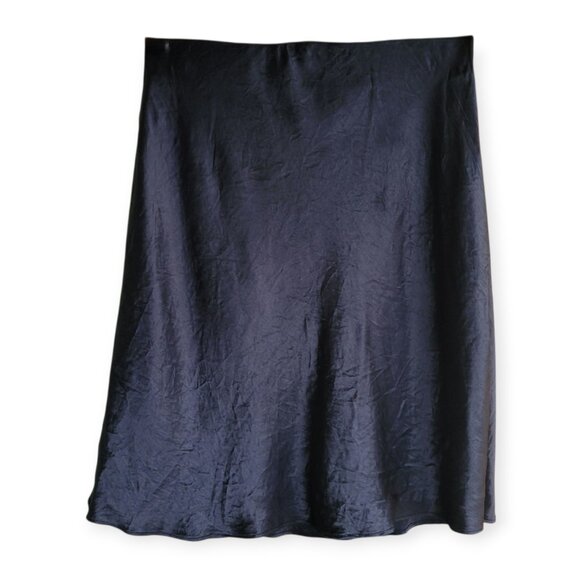 Aritzia Babaton Black Mini Slip Skirt Size 4 Satin Fabric - Picture 3 of 9